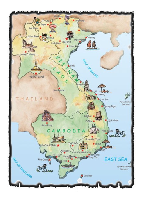 vietnam travel map